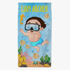Under The Sea Personalized Beach Towel for Kids.