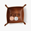 Exclusive Sale - Customized Initials Genuine Leather Mini Catchall.