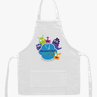 Exclusive Sale - Little Monster Chef Personalized Kids Apron.