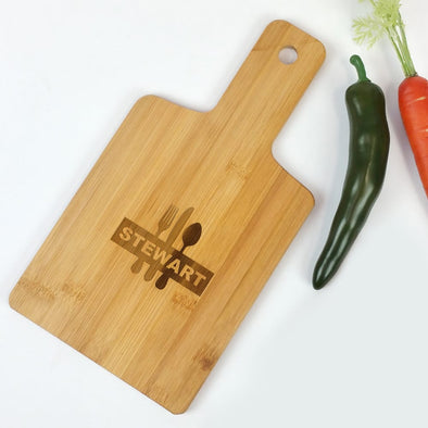 Exclusive Sale - Personalized Cutlery Serving Board.