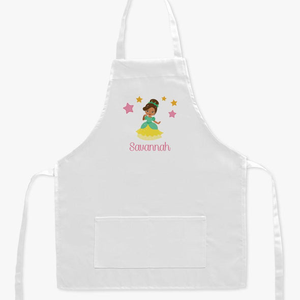 Exclusive Sale - Personalized Kids Princess Character Apron.