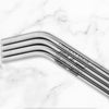 Personalized Reusable Bent Stainless Steel Drinking Straws.