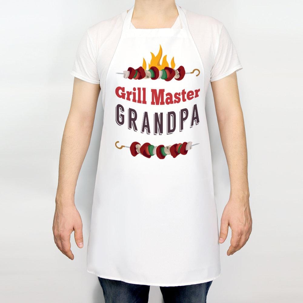 Grill Master Grandpa Personalized Adult Apron.