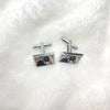 Personalized custom made photo square cufflinks with a photo of your choice