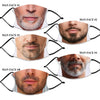 Men's Face Fashion Design Printed Reusable Face Mask collection (Includes 2 FREE filters)