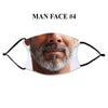 Men's Face Fashion Design Printed Reusable Face Mask collection (Includes 2 FREE filters)