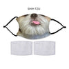 DOODLE DOG FACE Fashion Design Printed Reusable Face Mask collection (Includes 2 FREE filters)
