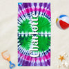 Personalize a Towel with any Name(s) and Tie Dye designs - Create your own design 2 Sizes to choose from