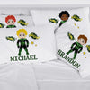 Custom Michael Super Hero Kids Sleeping Pillowcase.