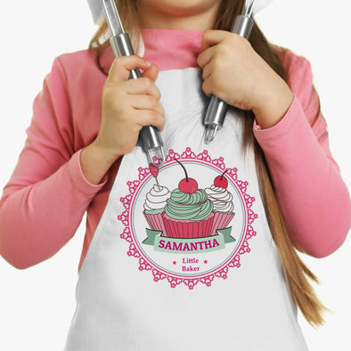 Exclusive Sale - Little Cherry Cupcakes Custom Kids Apron.