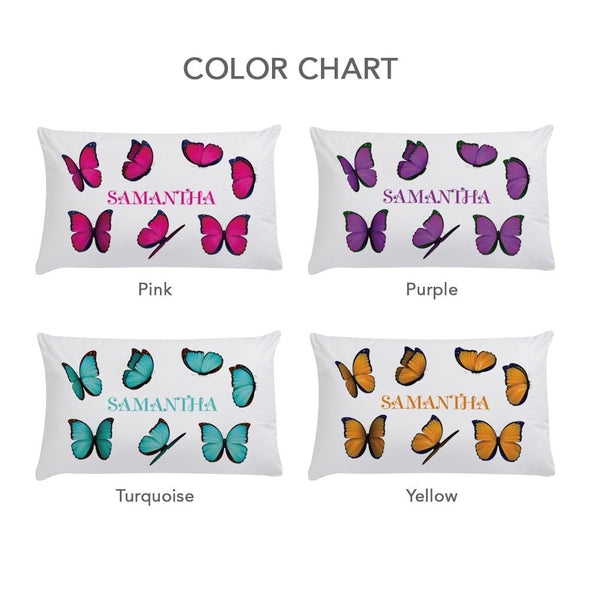 Butterfly Personalized Sleeping Pillowcase.