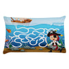 Personalized Pirate Maze Kids Sleeping Pillowcase.