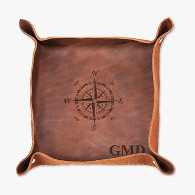 Monogram Compass Genuine Leather Stash Tray.