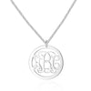 Personalized Monogram Necklace in 925 Sterling Silver