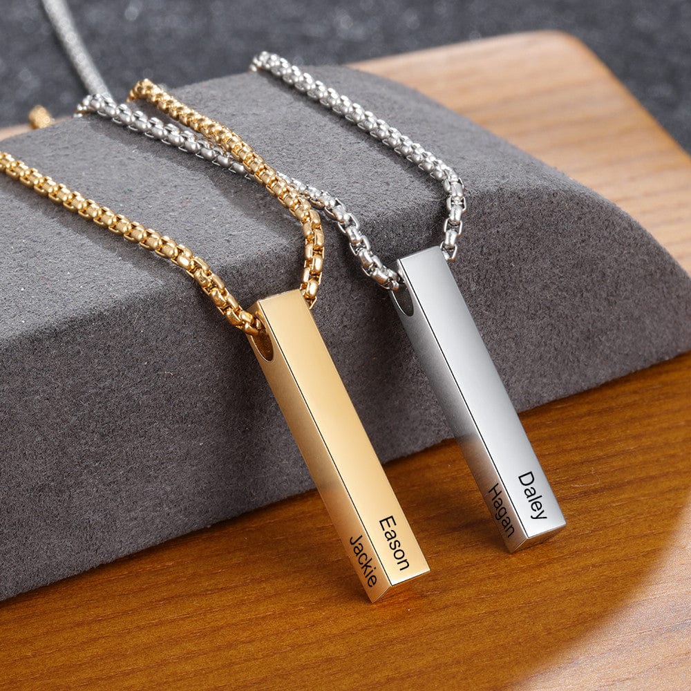 Vertical Bar Necklace with Tiny sparkle | MAMALOVES |… | MAMALOVES