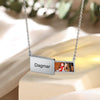 Personalized Stainless Steel Photo pullout Necklace