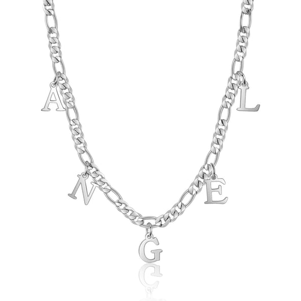 Personalized Stainless Steel with 1-5 Initial Necklace