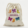 Personalized Butterfly Kids Drawstring Sack.