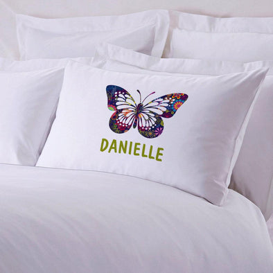 Personalized Butterfly Sleeping Pillowcase.