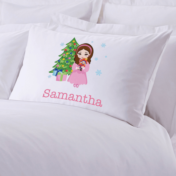 Personalized Character Christmas Kids Sleeping Pillowcase.