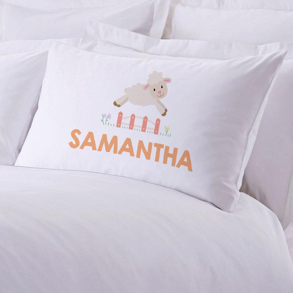 Personalized Counting Sheep Sleeping Pillowcase.