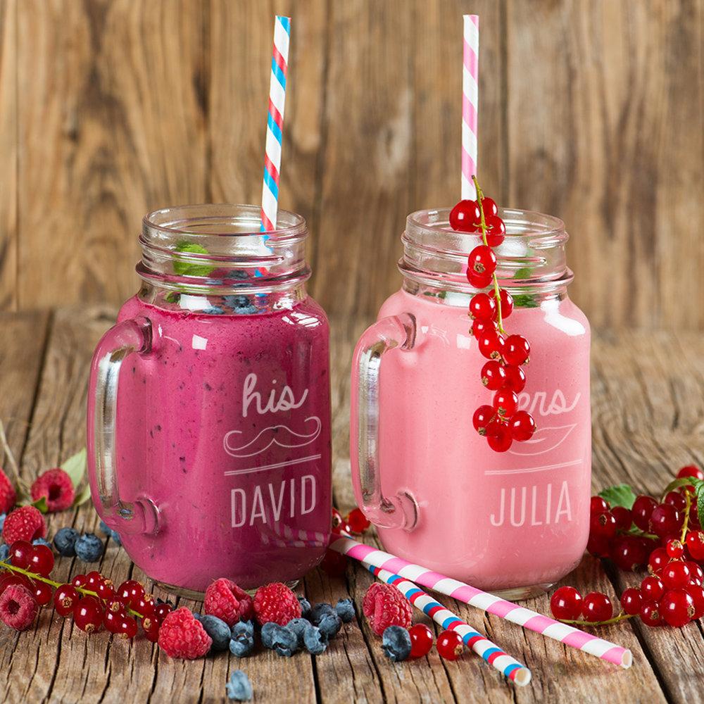 Glass Mason Jars (set of 2)