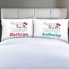 Personalized Couples Always Kiss Me Sleeping Pillowcases.
