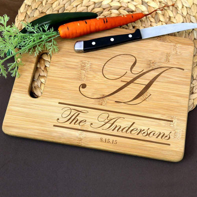 Exclusive - Customized Couples Cutting Board.