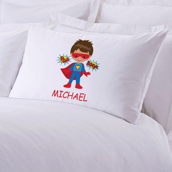 Personalized Kids Superhero Sleeping Pillowcase | Custom Pillow for Kids.