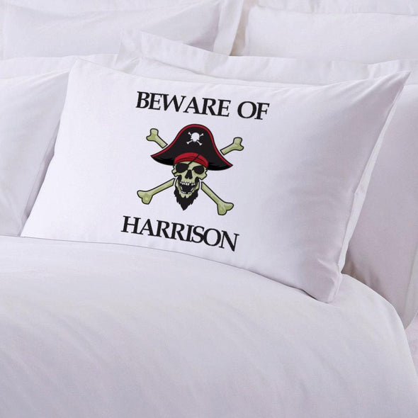 Personalized Pirate Sleeping Pillowcase.