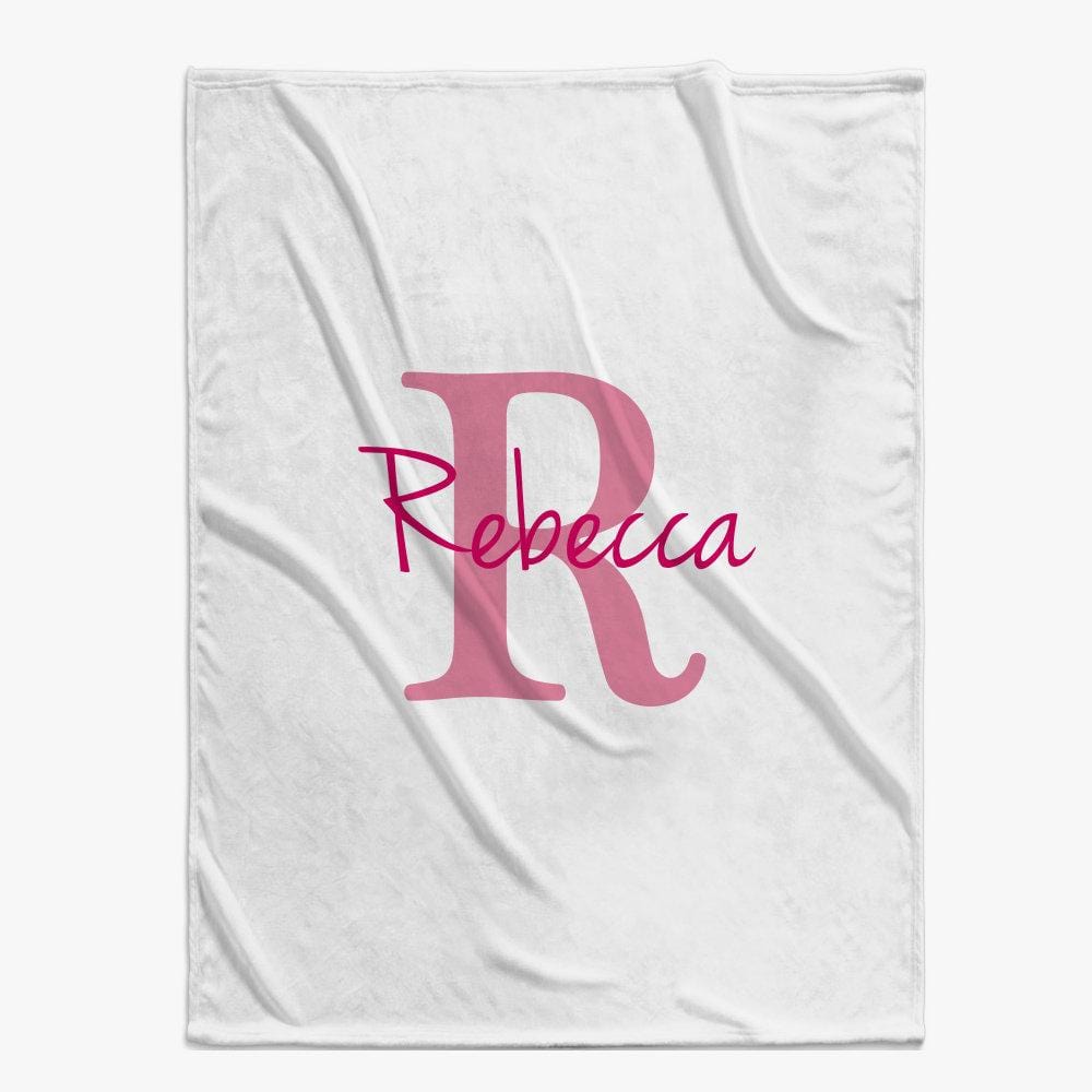 Personalized Baby Blanket Custom Name Initial Monogram Online