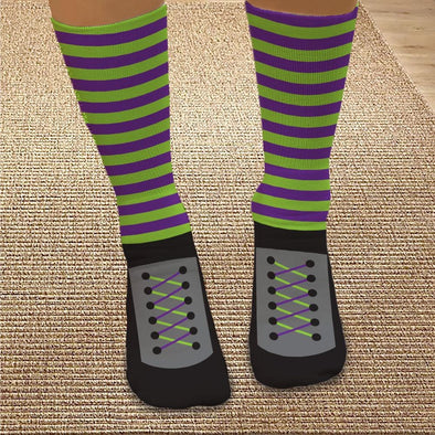 Personalized Halloween Wicked Witch Tube Socks.