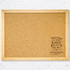 Personalized Wood Framed Cork Memo Board w/ Push Pins.