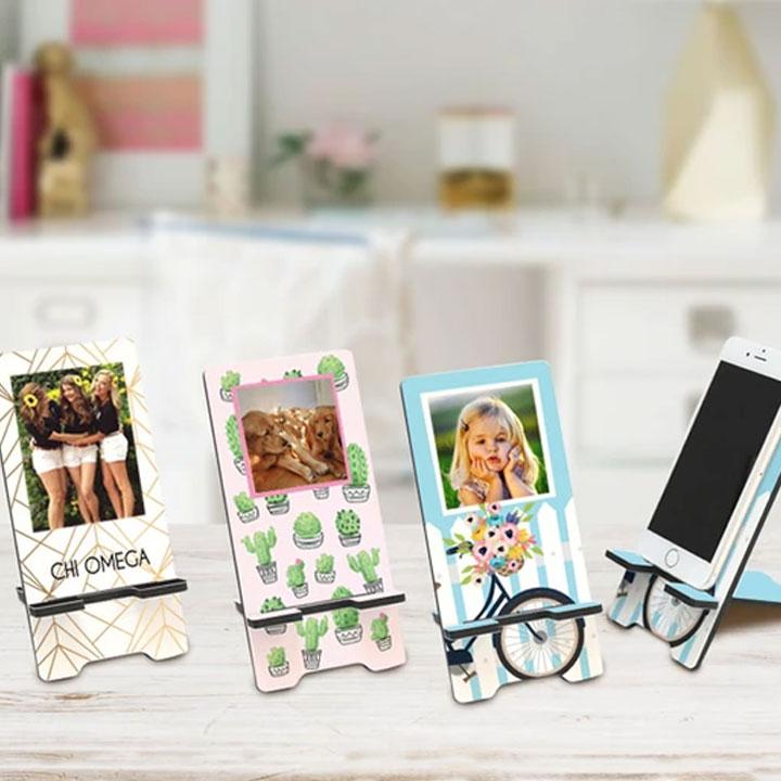 personalized photo cell phone stand