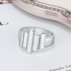 Personalized Laser Engraved Silver Ring with 1-5 Names of your choice