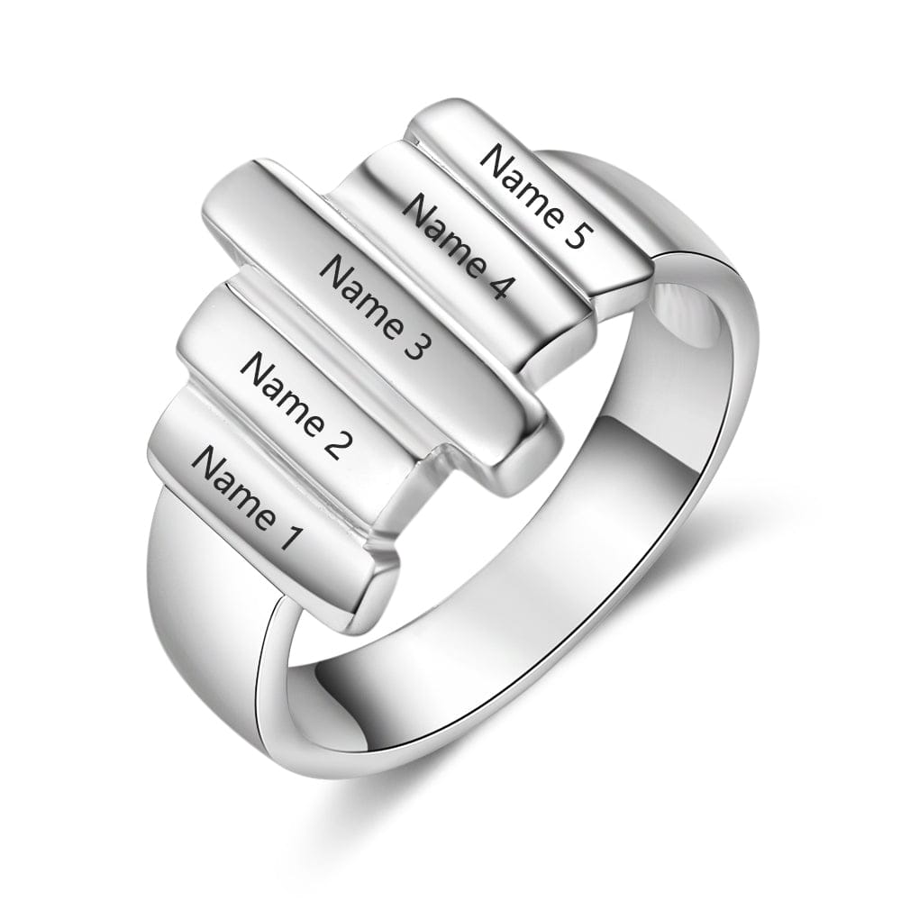 Custom Quote Wrap Ring- Personalized - Chocolate and Steel