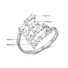 Personalized .925 Sterling Silver Four Name Ring