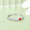 Personalized Name Ring with a Birthstone