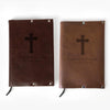 Genuine Leather Cross Personalized Bible Cover.