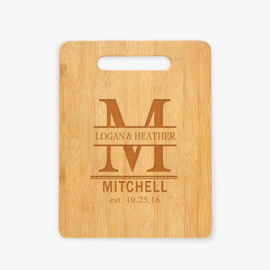 Couples Personalized Wooden Cutting Board.