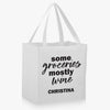 Some Groceries Mostly Wine Custom Market Tote.