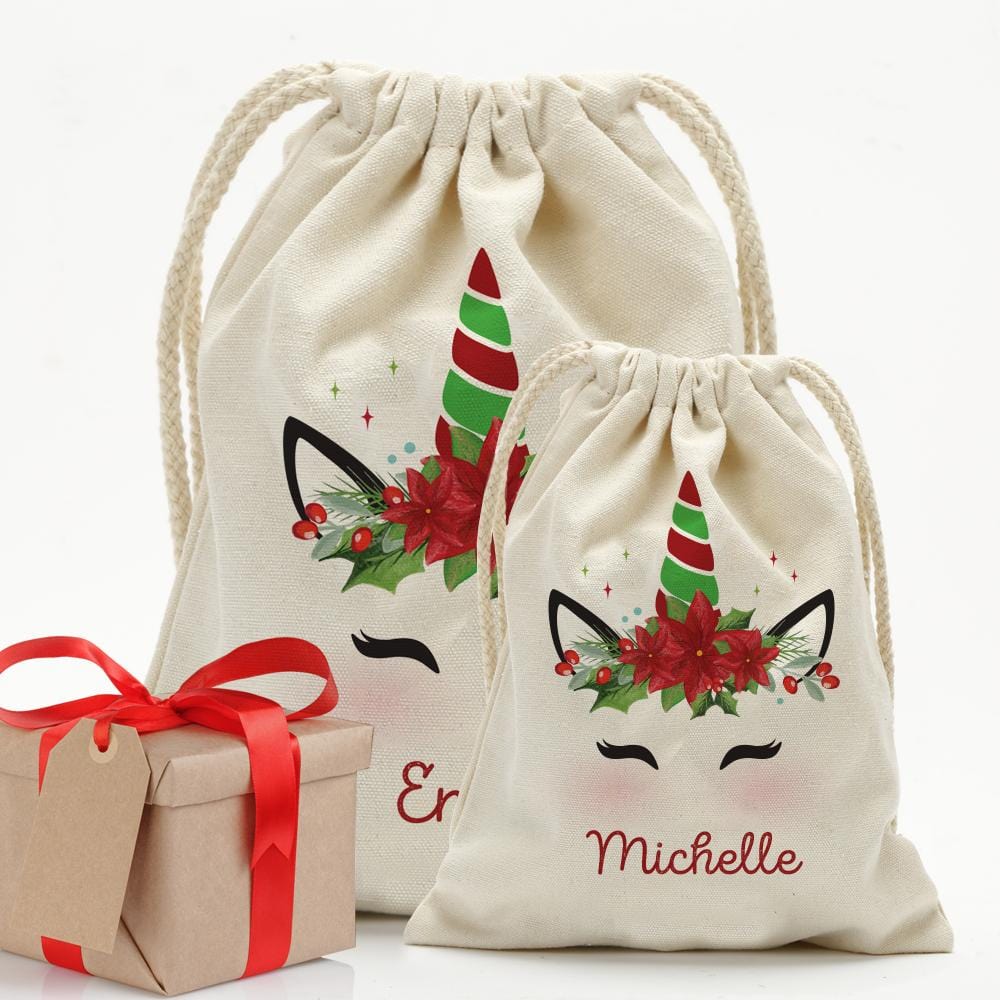 Custom Christmas Monogram With Name Christmas Bag, – JonxiFon