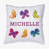 Butterfly Personalized Flip Sequin Decorative Throw Pillowcase.