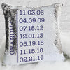 Loving Personalized Name Decorative Sequin Throw Pillowcase