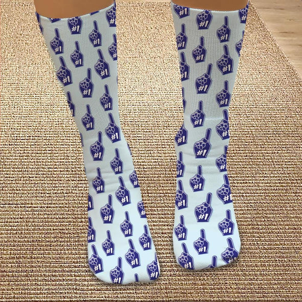 #1 Dad Personalized Tube Socks