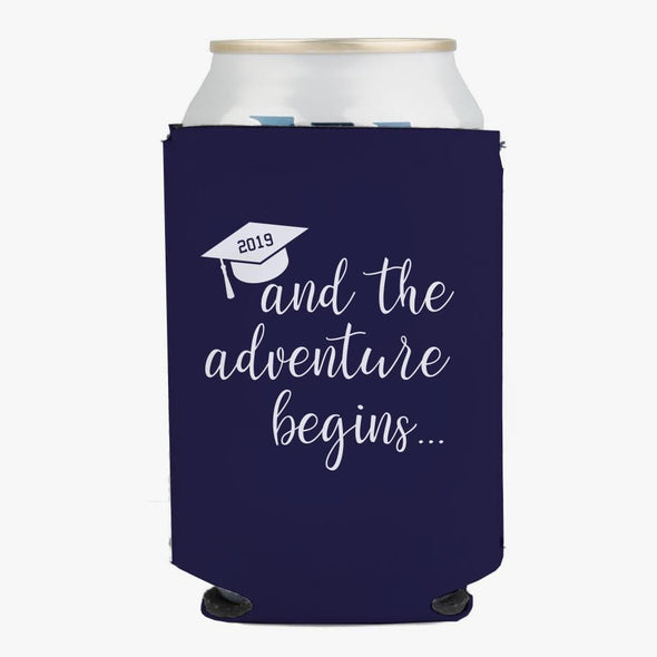Congrats Grads Personalized Can Beverage Koozie.