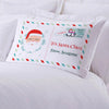 Personalized Santa's Mail Kids Sleeping Pillowcase.