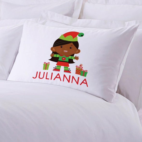 Personalized Girl Elf Kids Sleeping Pillowcase.