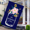 Flower Jar Personalized Home House Flag.