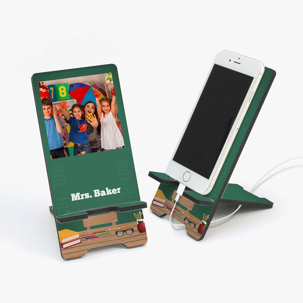 Custom Classroom Photo Cell Phone Stand.